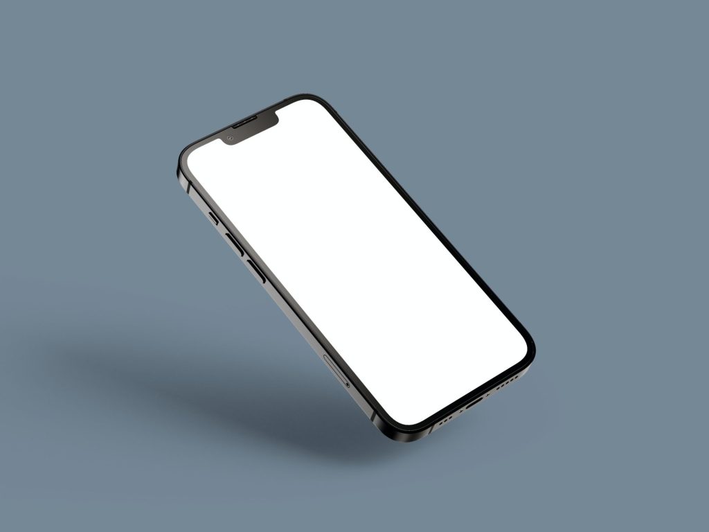 image of iphone with white screen